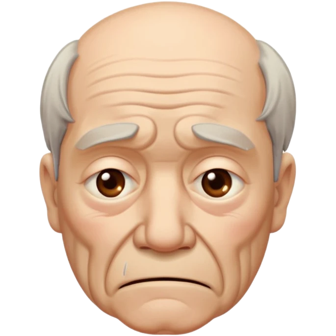 old man showing Sadness - feeling of sorrow or unhappiness emoji