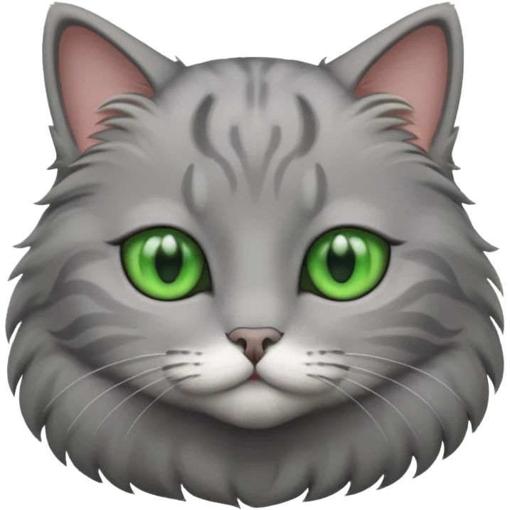 Gray cat emoji