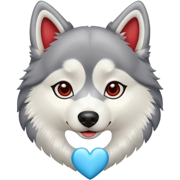 Husky mit Herz emoji