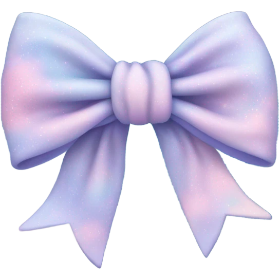 pastel blue galaxy bow  emoji