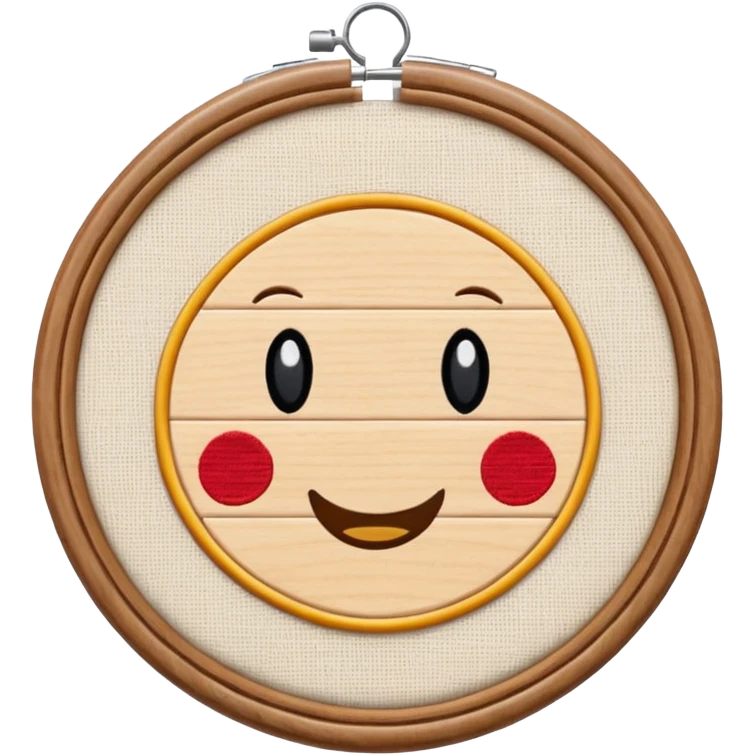 embroidery hoop emoji