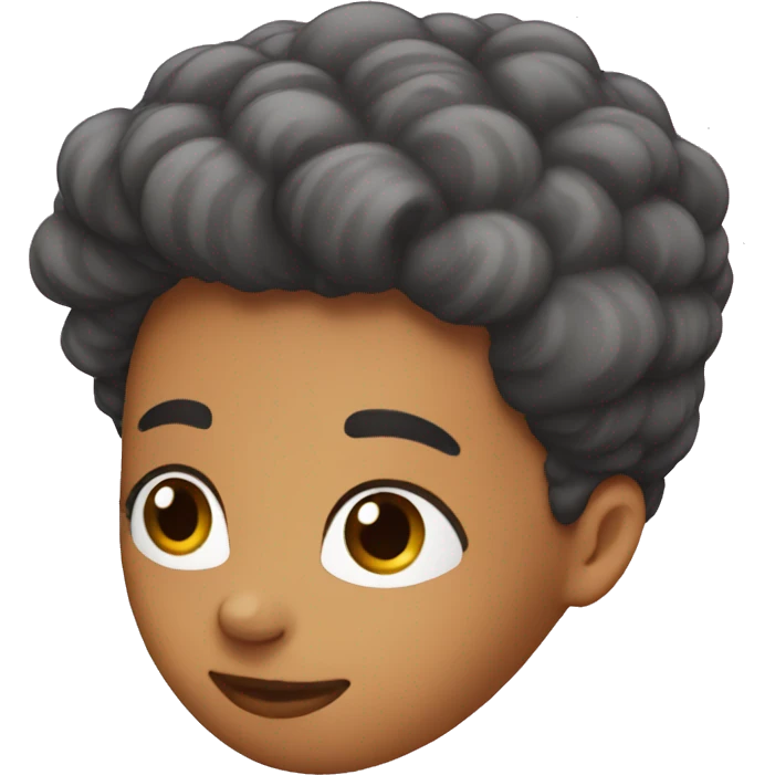 hair mousse without face emoji