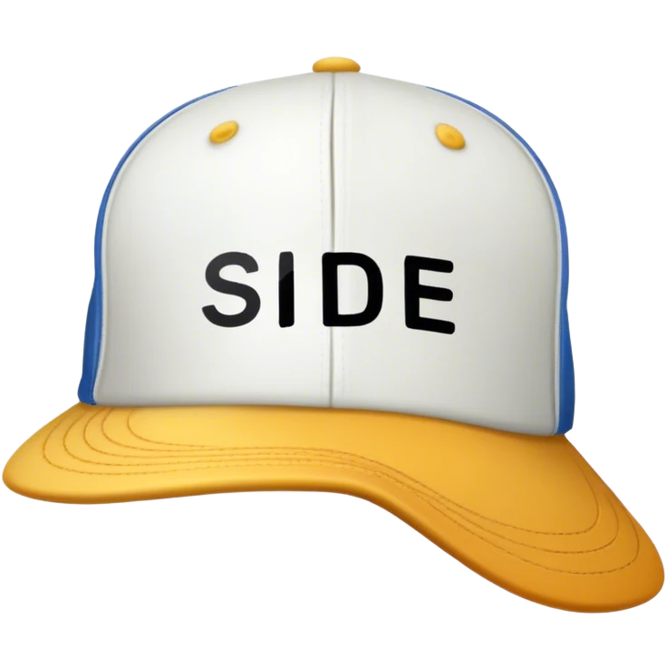 A hat with the word side on it emoji