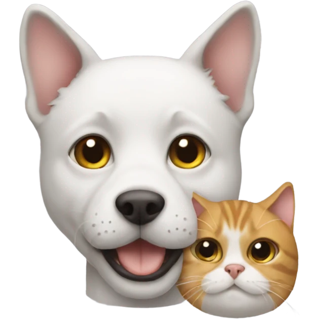 Cat with a dog  emoji
