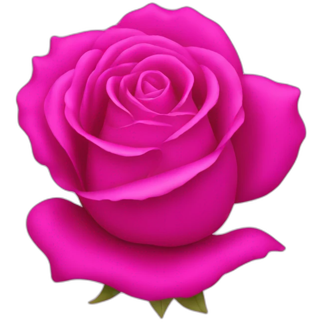 iPhone rose fuchsia emoji