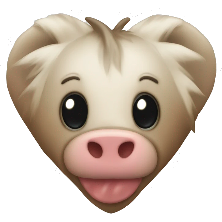 corazón con manchas de vaca  emoji