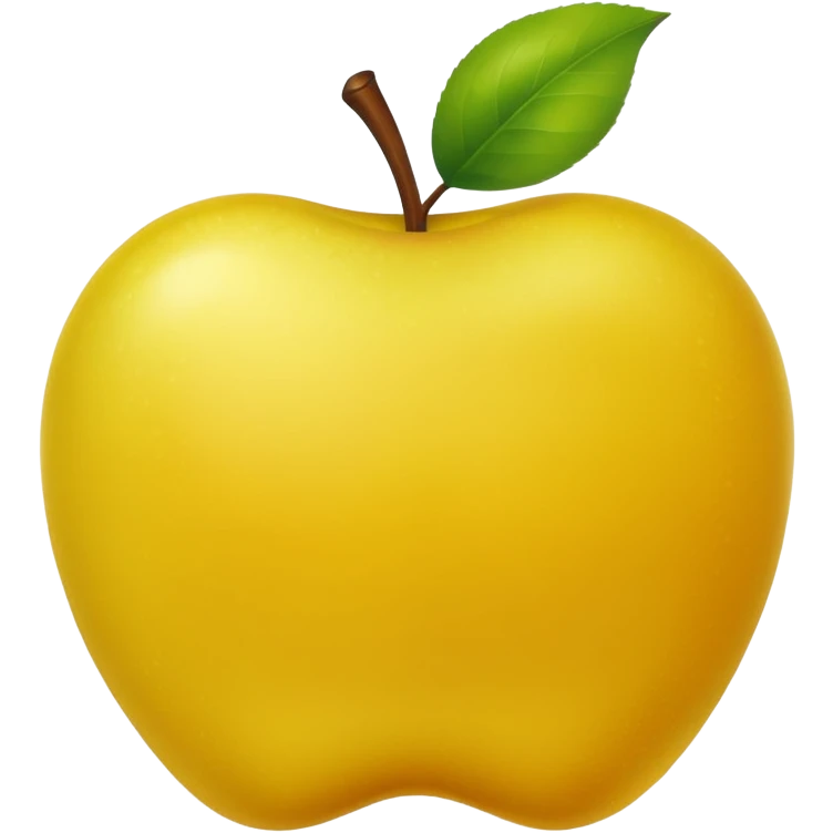 Yellow apple emoji