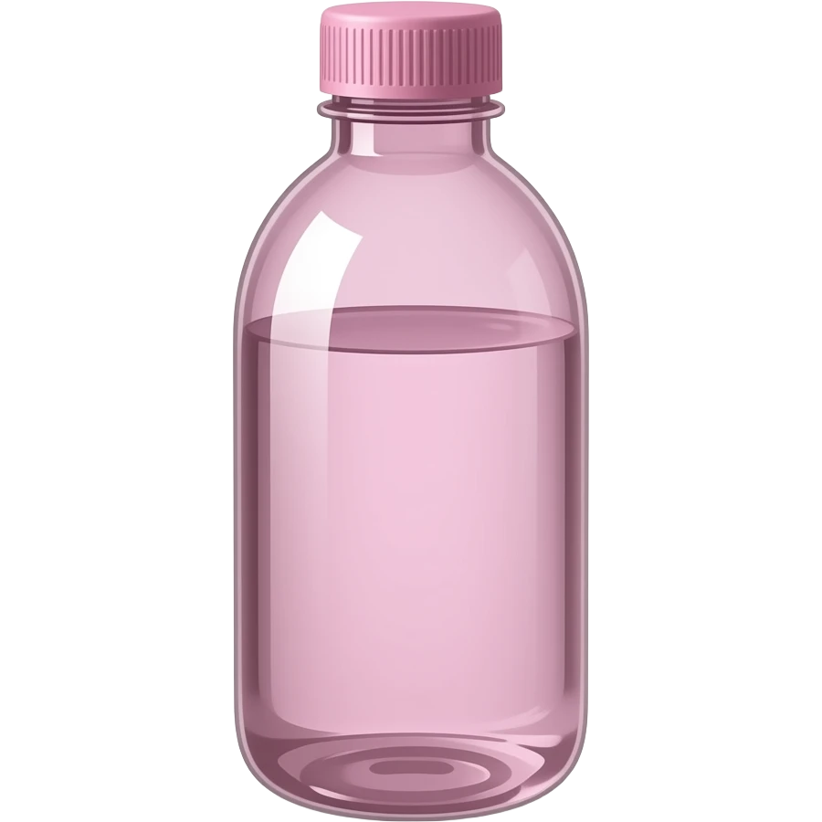 botella color rosa de agua mas transparentosa y q se note q tiene agua pero que este llena de agua emoji