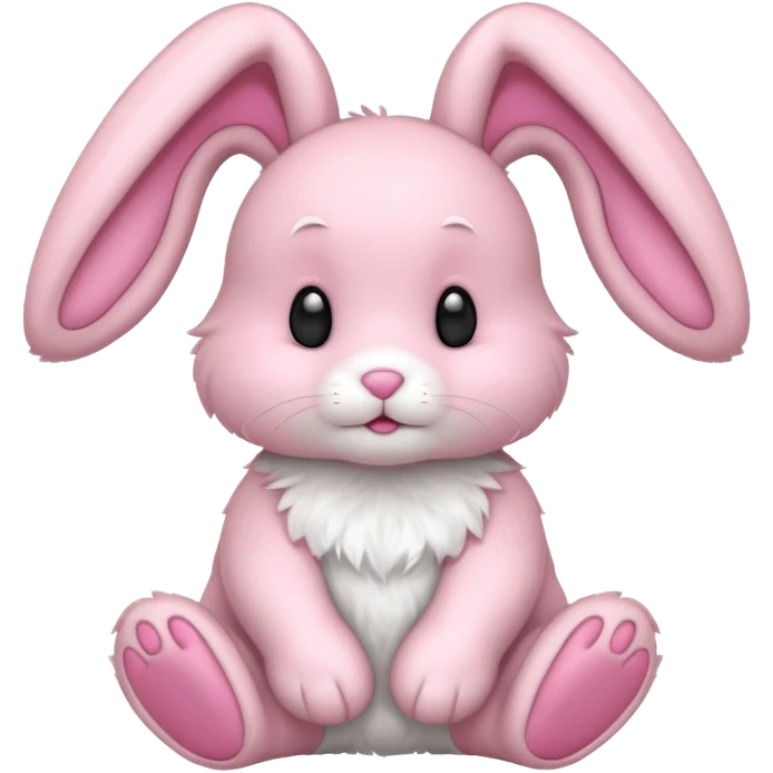 A pink bunny  emoji