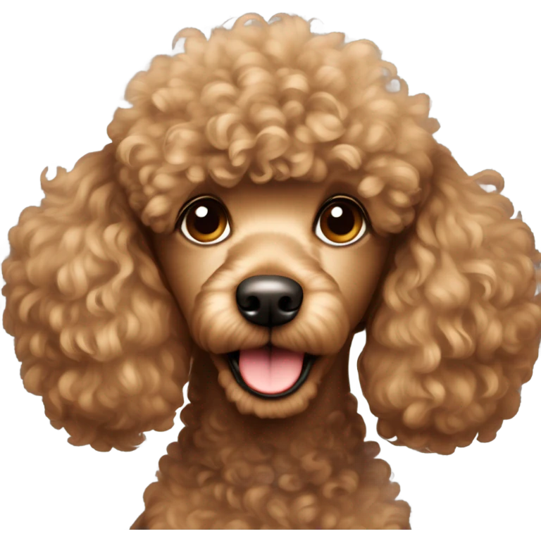 Light brown poodle  emoji