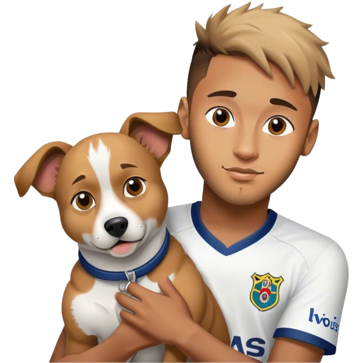 HANDSOME neymar WITH DOG emoji