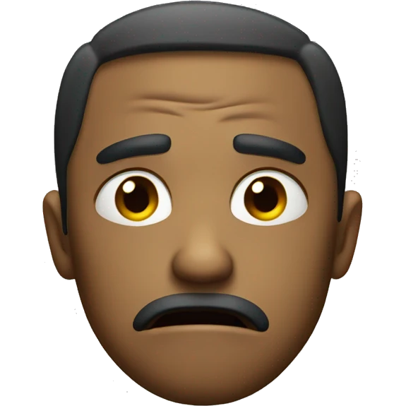 Annoyed face emoji