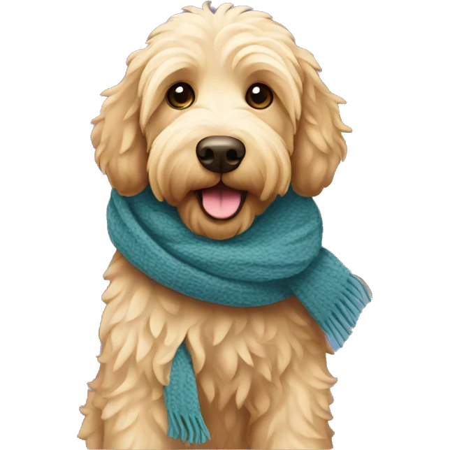 labradoodle-in-the-scarf emoji