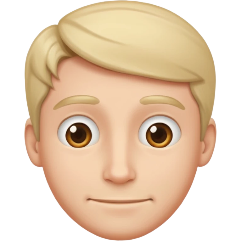 Tête timide homme emoji