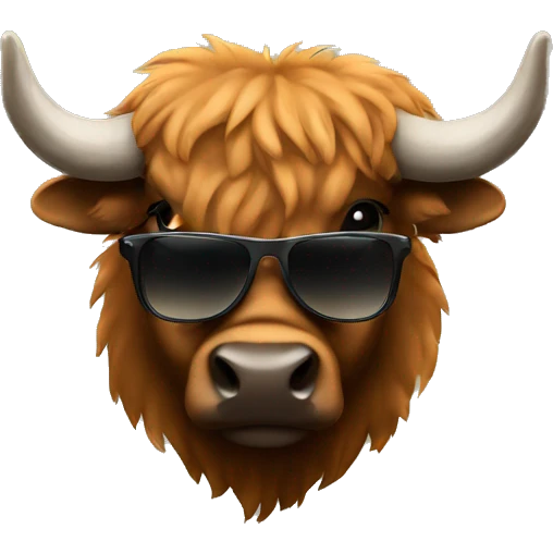 Buffalo with sunglasses  emoji