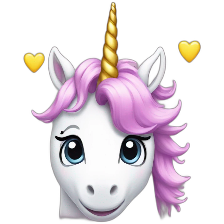 unicorn hearts emoji