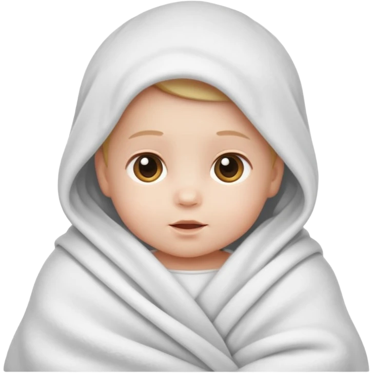 baby wrapped in blanket emoji
