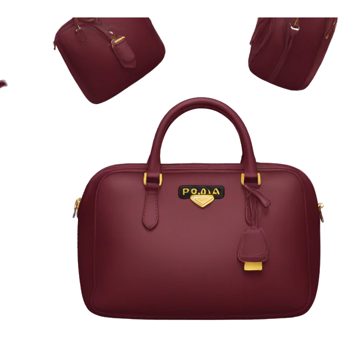 Prada bag burgundy  emoji
