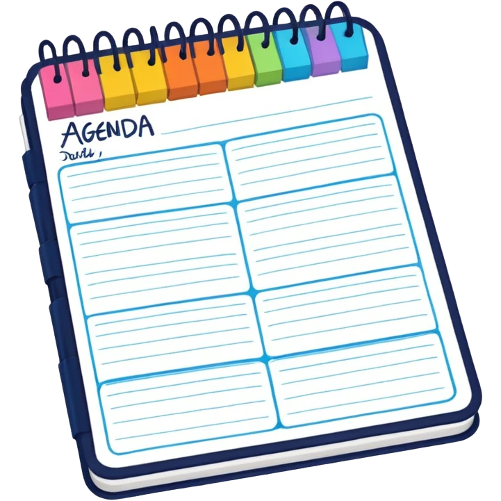 daily planner agenda emoji