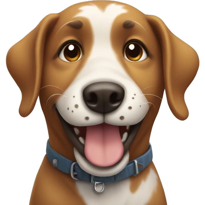 Dog smiling emoji
