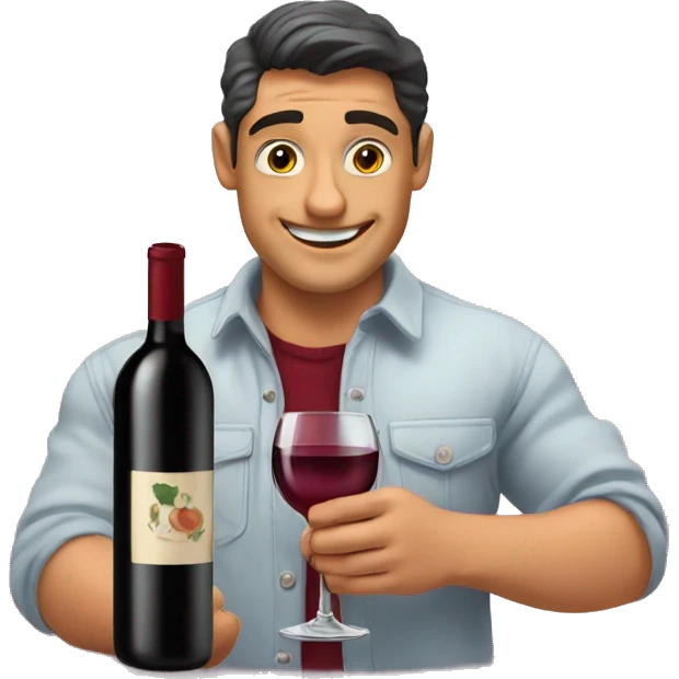Cena romántica con vino   emoji