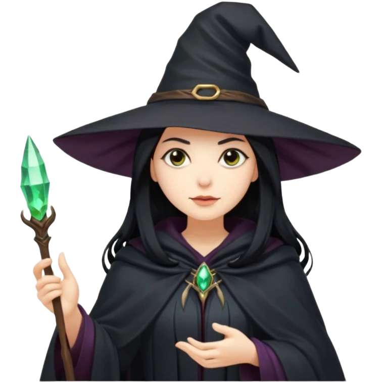 Cool magical witch with powers emoji