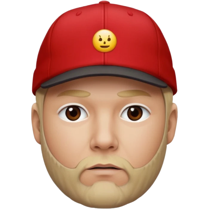 Fred Durst red cap back, blonde hair emoji