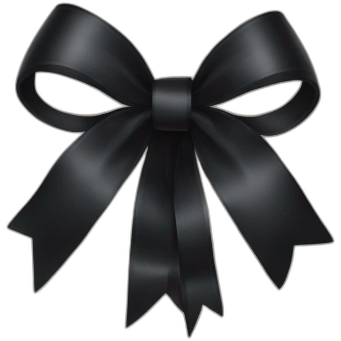 black bow  emoji