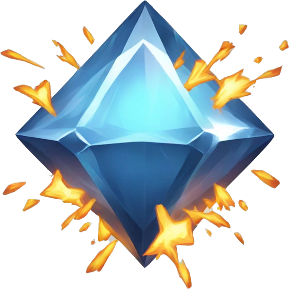 A Diamond card Explode emoji