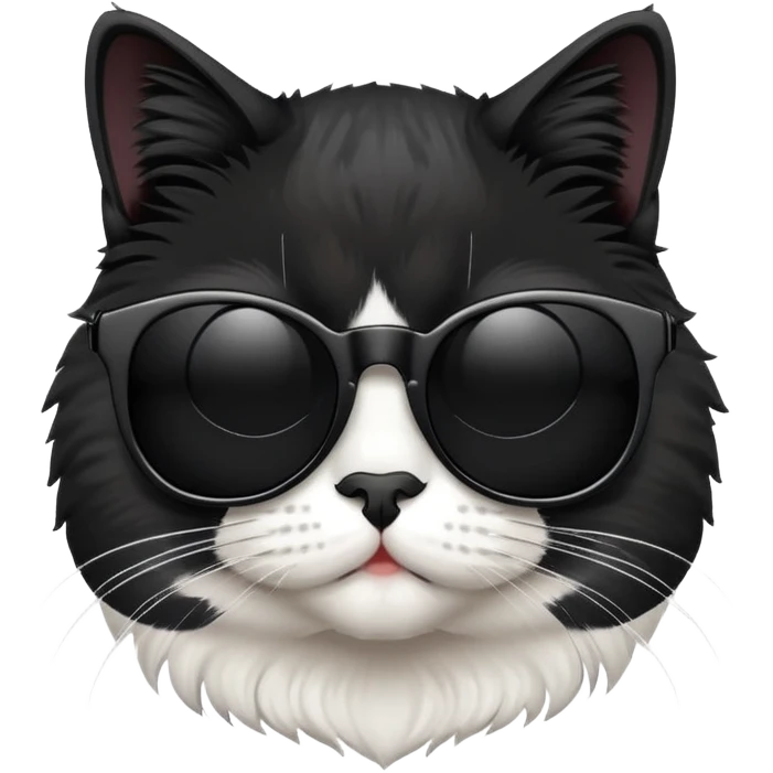 Cat with sunglasses  emoji