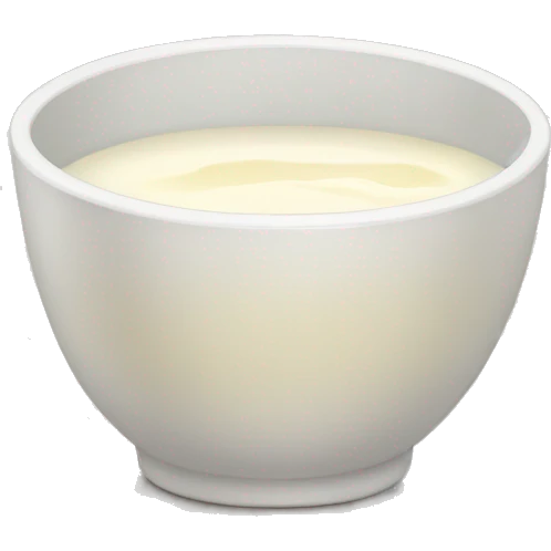 milk bowl emoji
