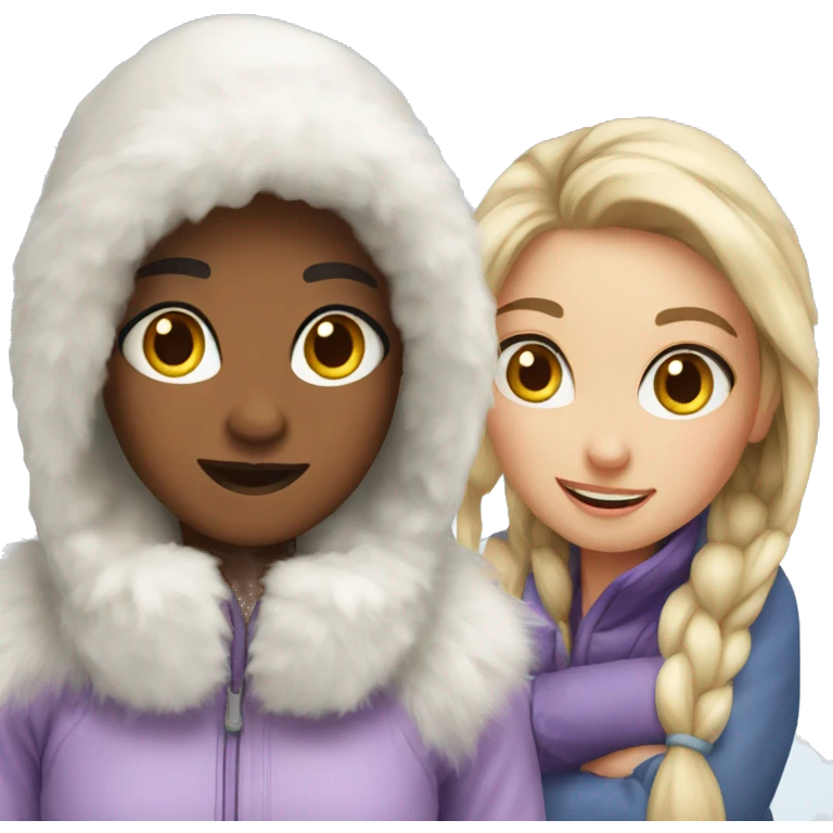 Snow bunnies emoji