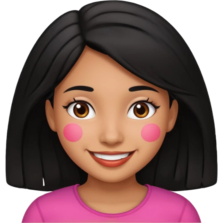 hispanic children girl with black hair emoji