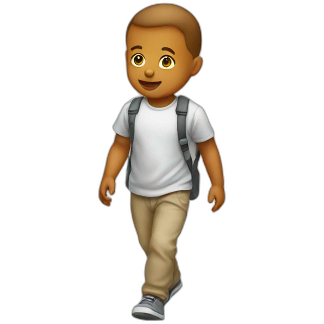Create emoji of a walking infant  emoji