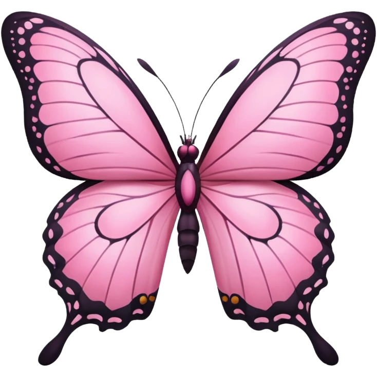 Pink butterfly  emoji