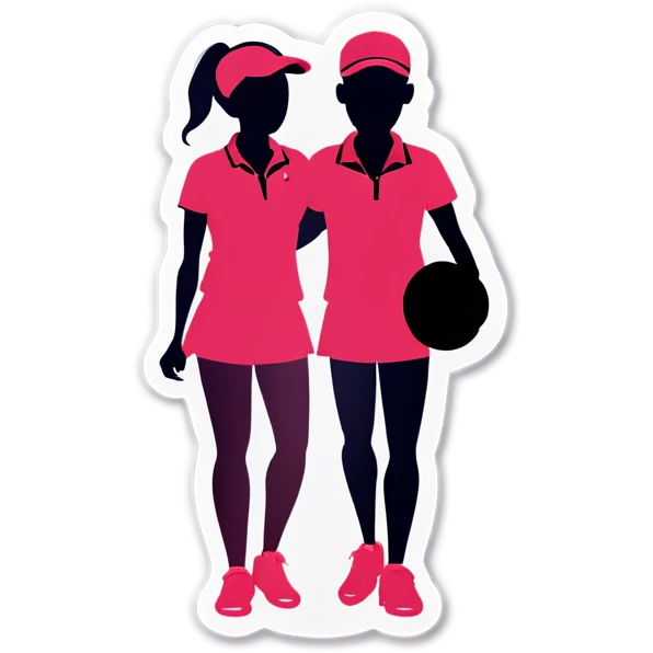 Icon for our mixed gender, tennis team emoji