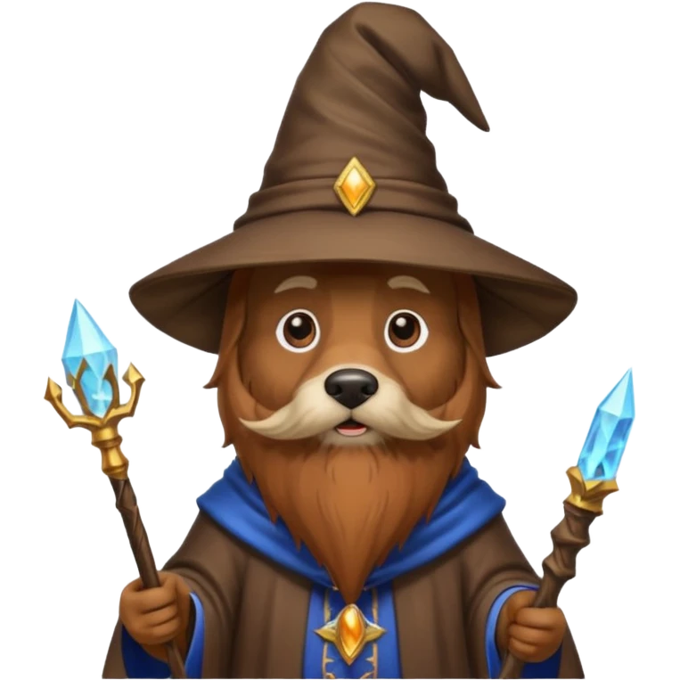 Dog wizard emoji