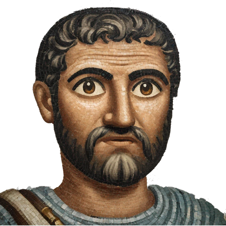 Flavius Belisarius ravenna mosaic emoji
