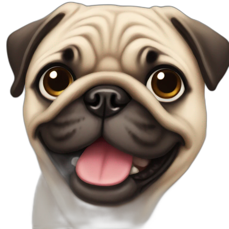 cute pug emoji