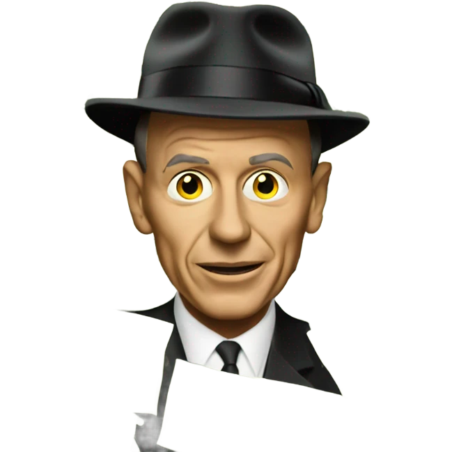 sinatra with money signs for eyeballs emoji