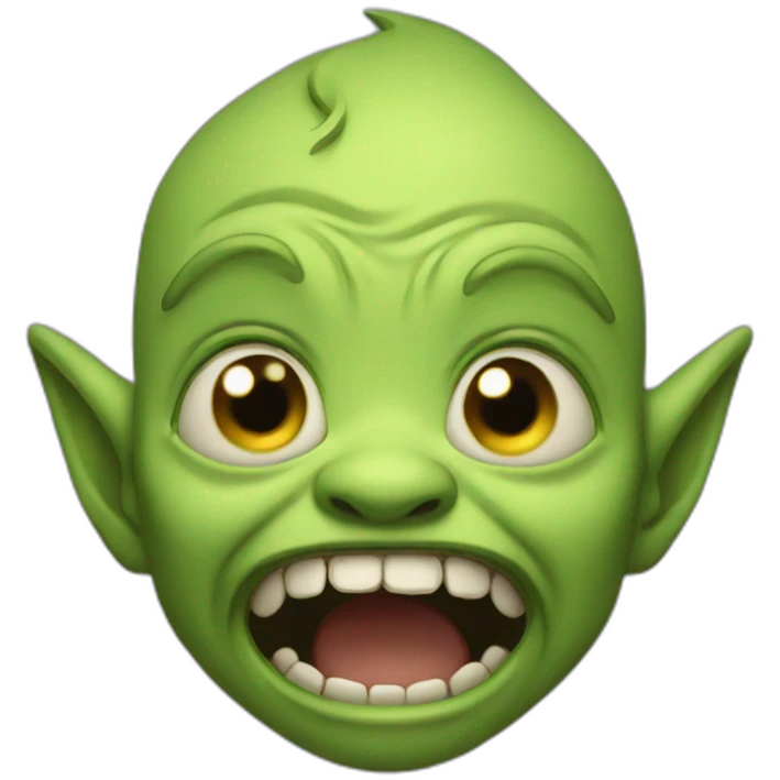 happy crying goblin emoji