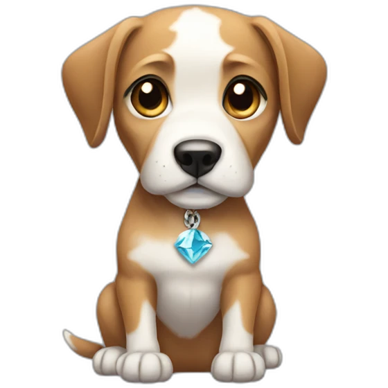 Dimond dog  emoji
