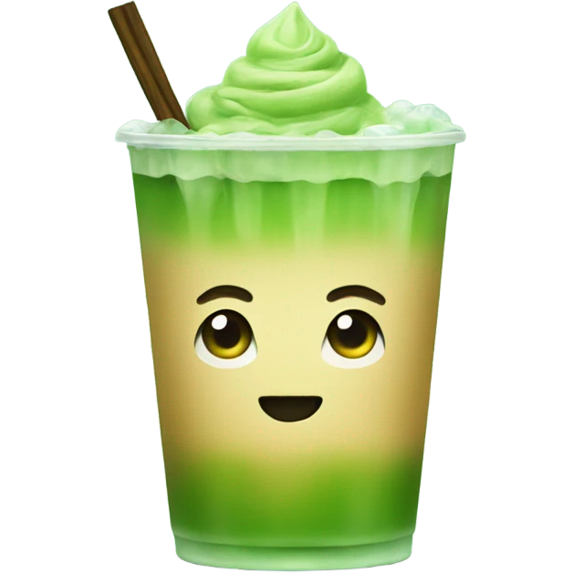 Iced matcha emoji