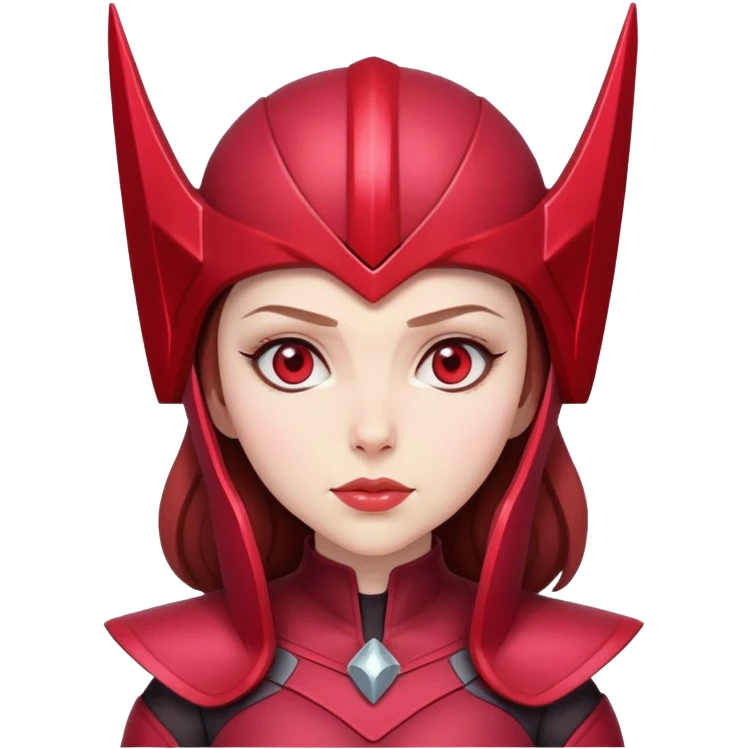 Scarlet Witch with helmet emoji