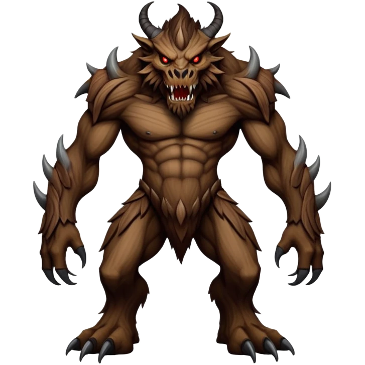  Dark l evil Fakémon-Wickerbeast-creature (full body) emoji