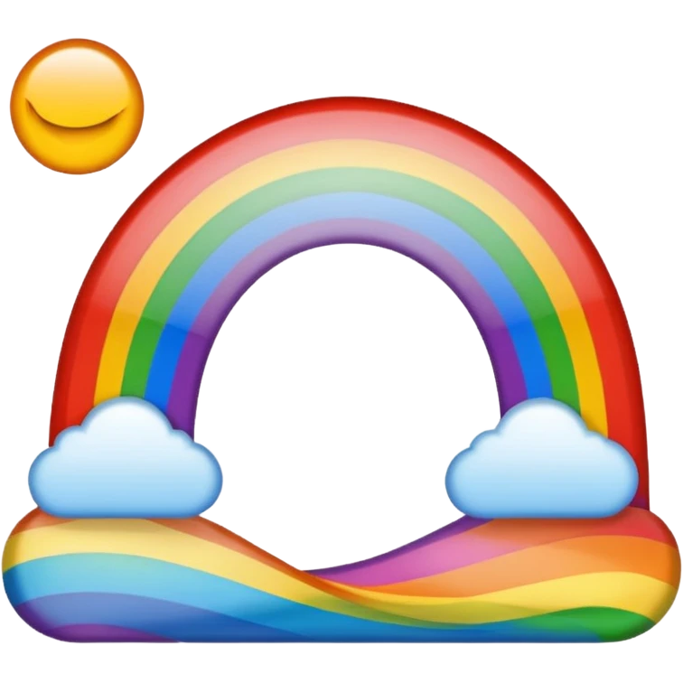 Regenbogen am horizont emoji