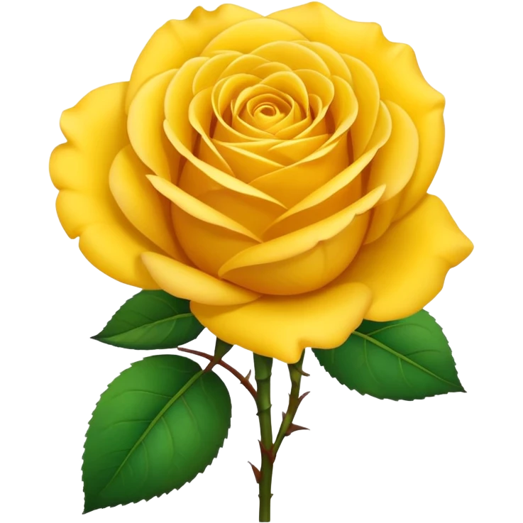 Yellow rose emoji