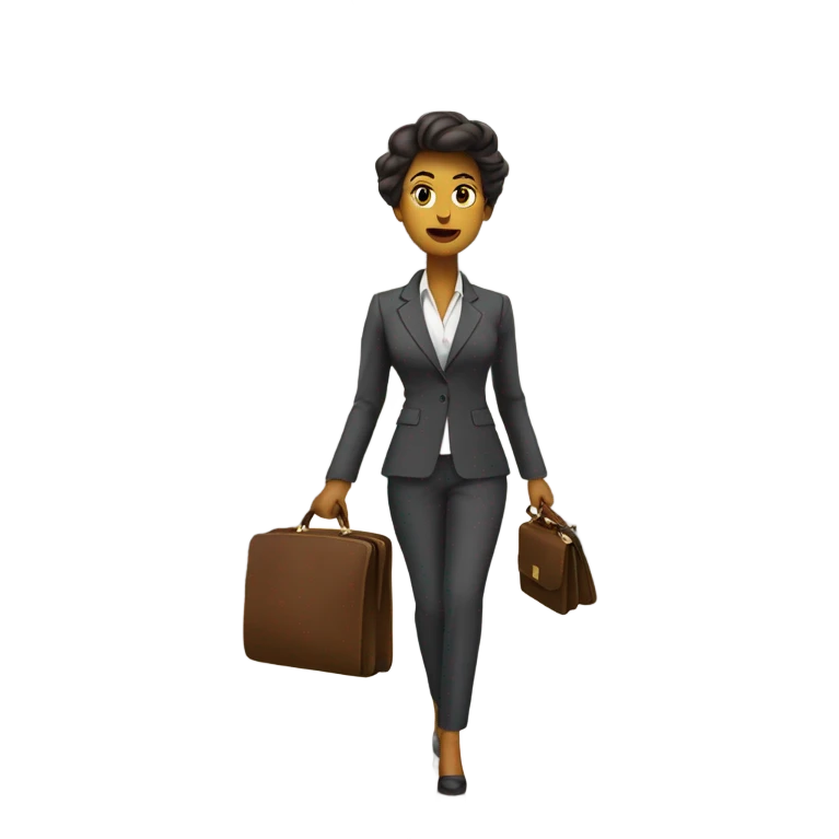 She left the office at 6 pm yesterday. emoji