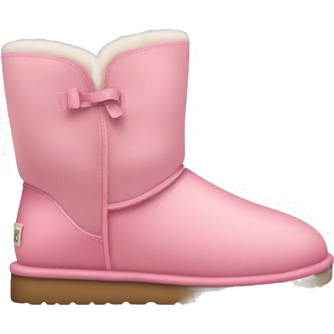 pink ugg shoes emoji