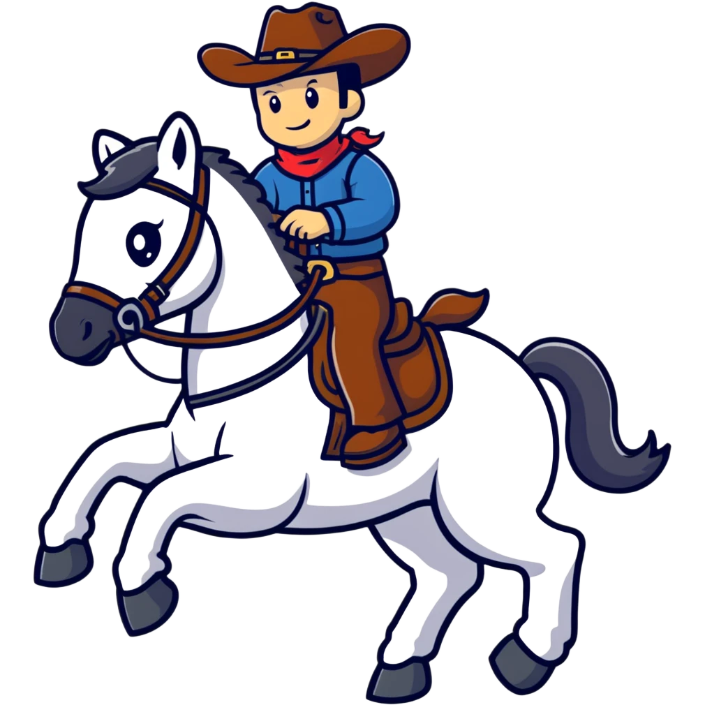 cowboy riding a horse emoji